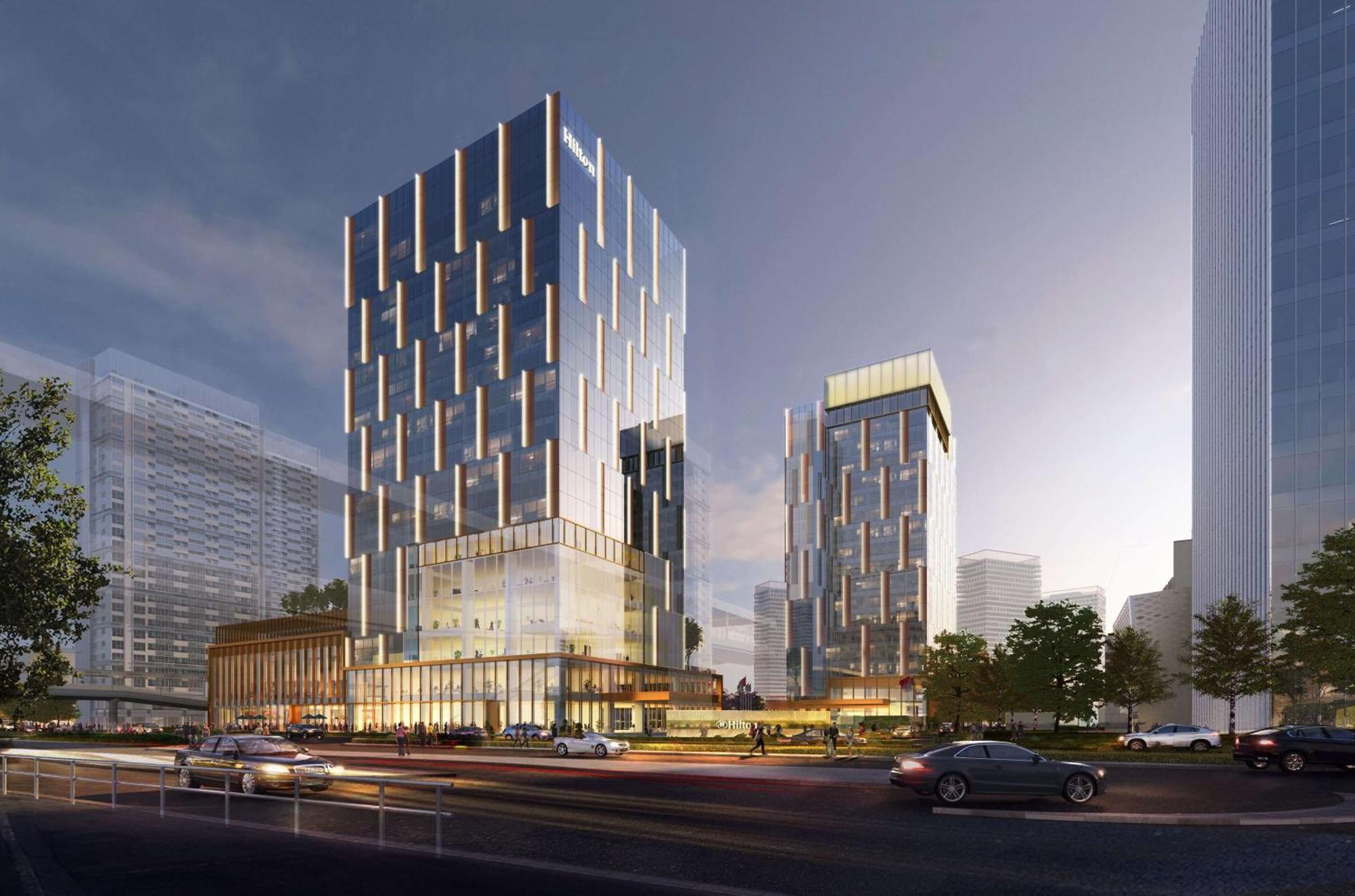 Hotel Hilton Shenzhen World Exhibition & Convention Center - Only 5 Minutes' Walk To Wecc Exterior foto